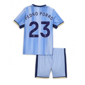 Tottenham Hotspur Pedro Porro #23 Dětské Venkovní dres komplet 2024-25 Krátký Rukáv (+ trenýrky)